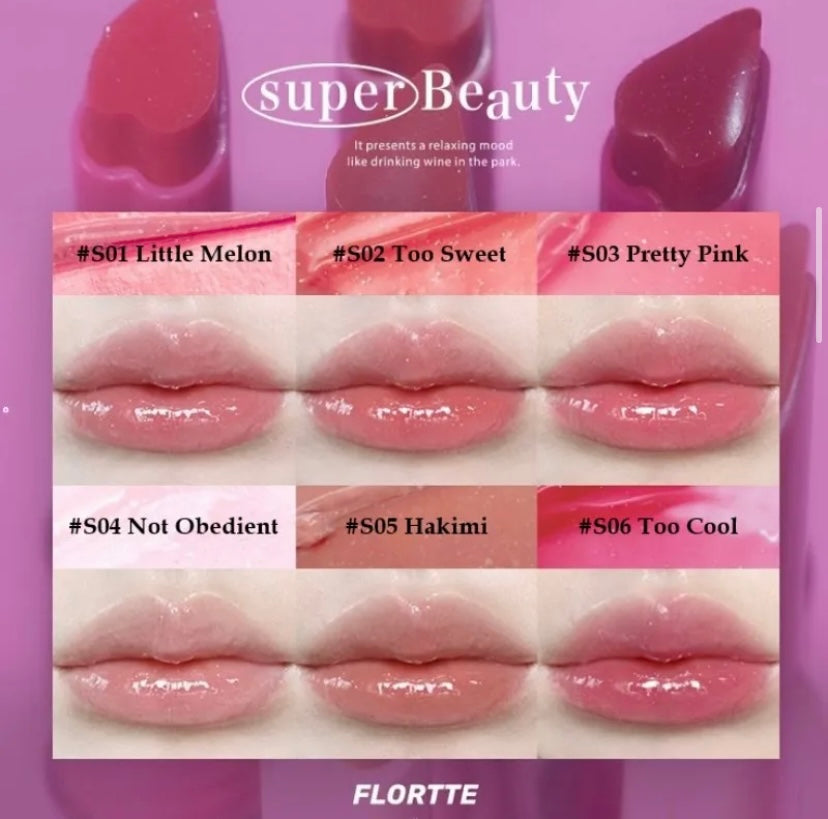 FLORTTE - Special Edition Heart-shaped Lipstick