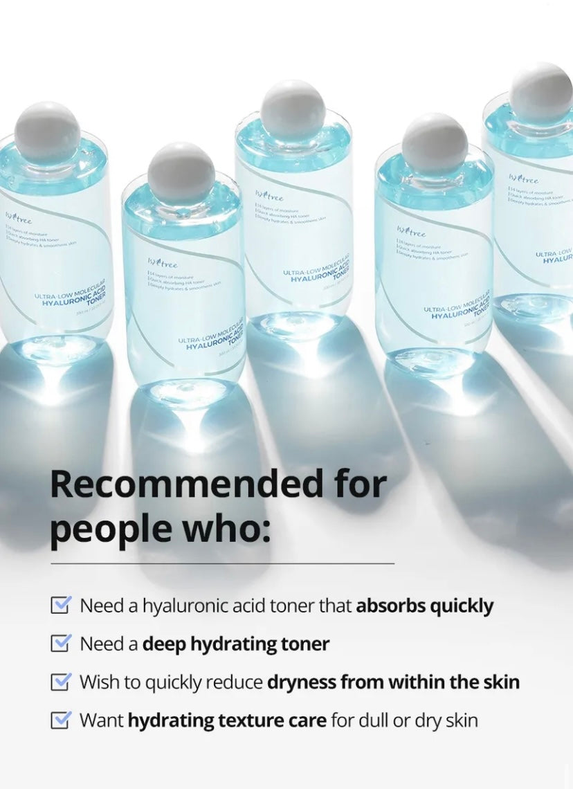 Isntree - Ultra-Low Molecular Hyaluronic Acid Toner