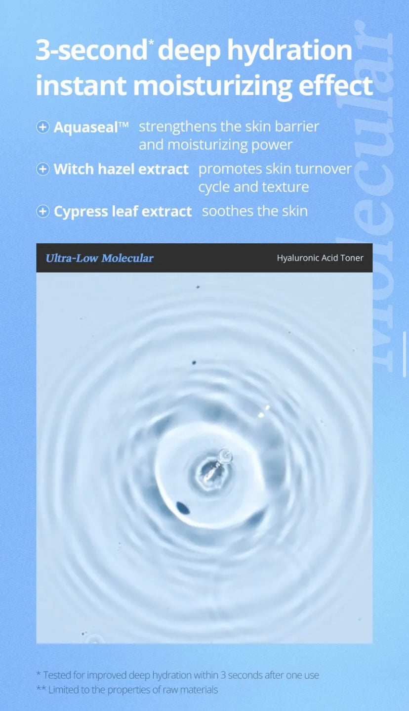 Isntree - Ultra-Low Molecular Hyaluronic Acid Toner