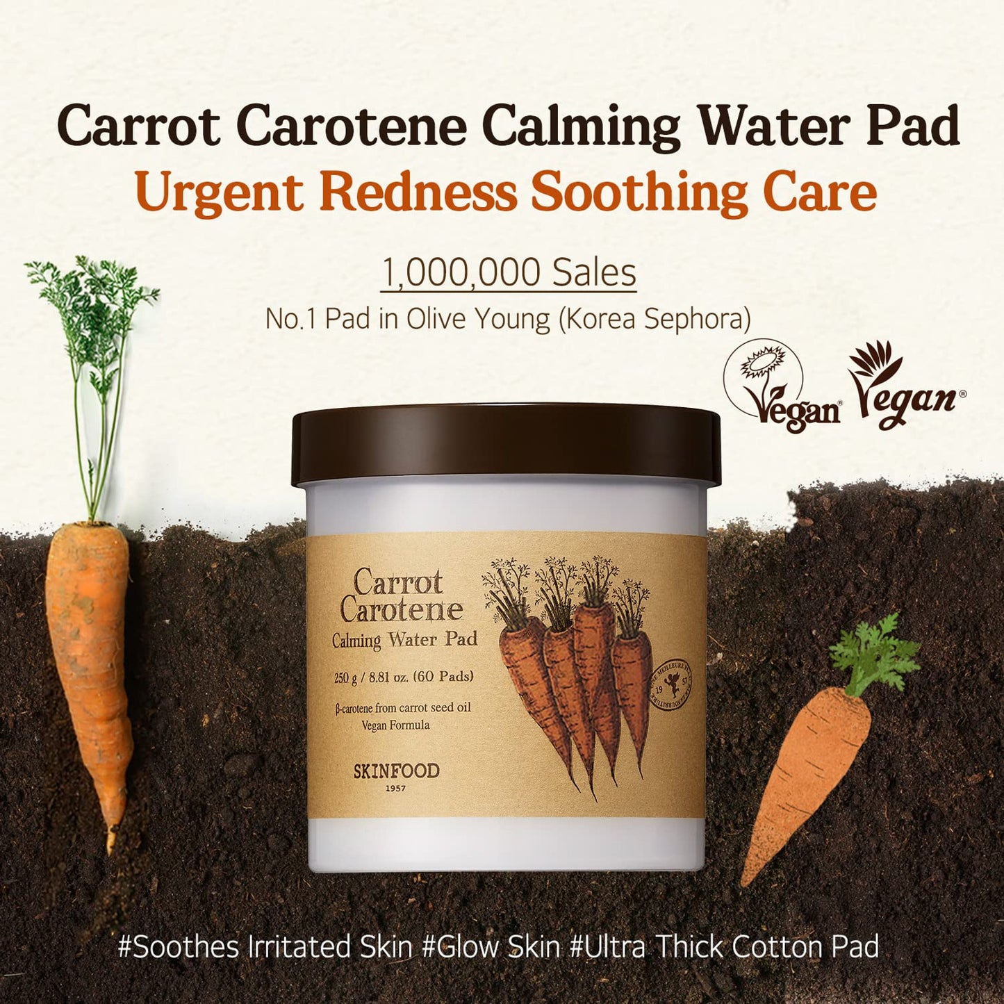 SKINFOOD - Carrot Carotene Calming Water Pad