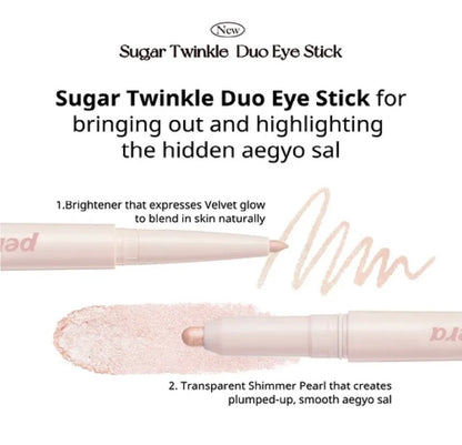 peripera - Sugar Twinkle Duo Eye Stick Tulipology Collection #05 Frozen Pink