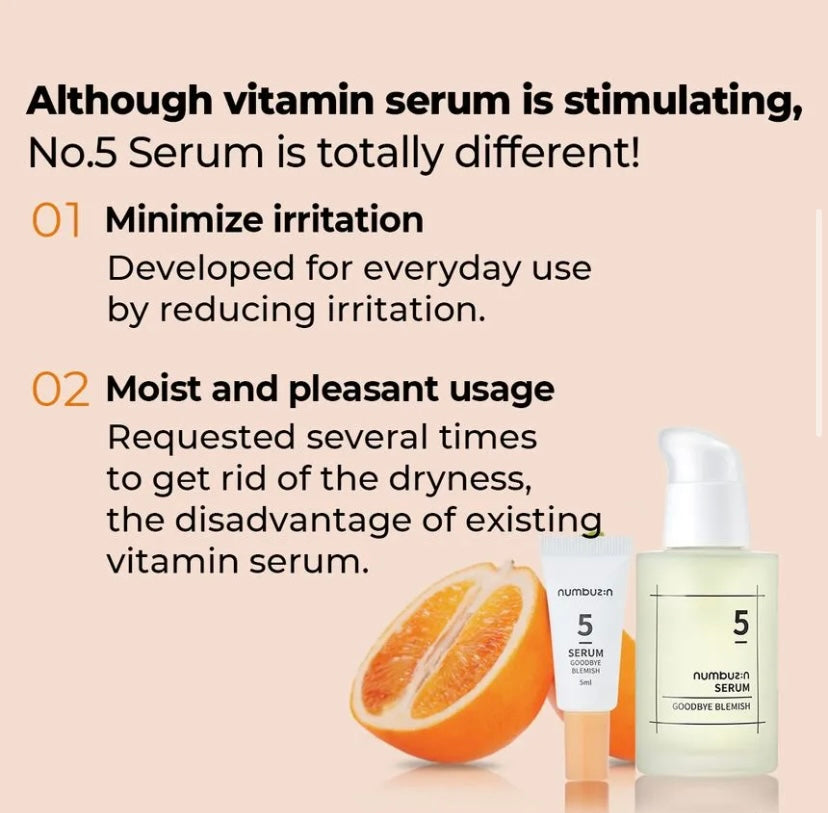 numbuzin - No.5 Goodbye Blemish Serum 50ml