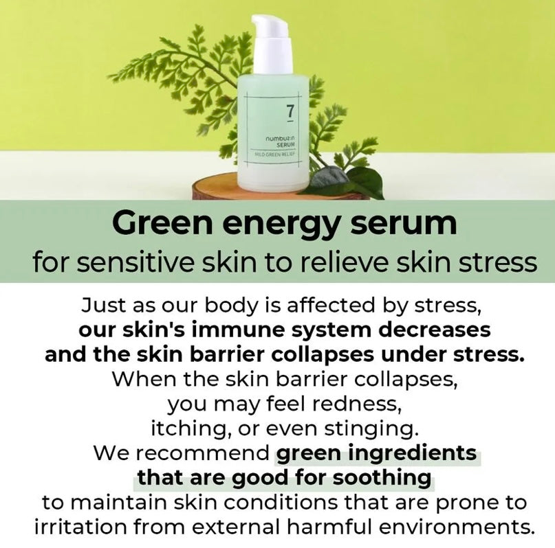 numbuzin - No.7 Mild Green Soothing Serum