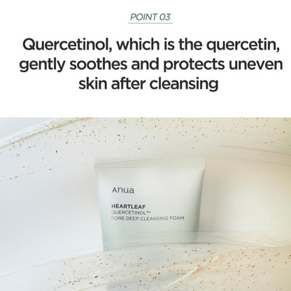 Anua - Heartleaf Quercetinol Pore Deep Cleansing Foam