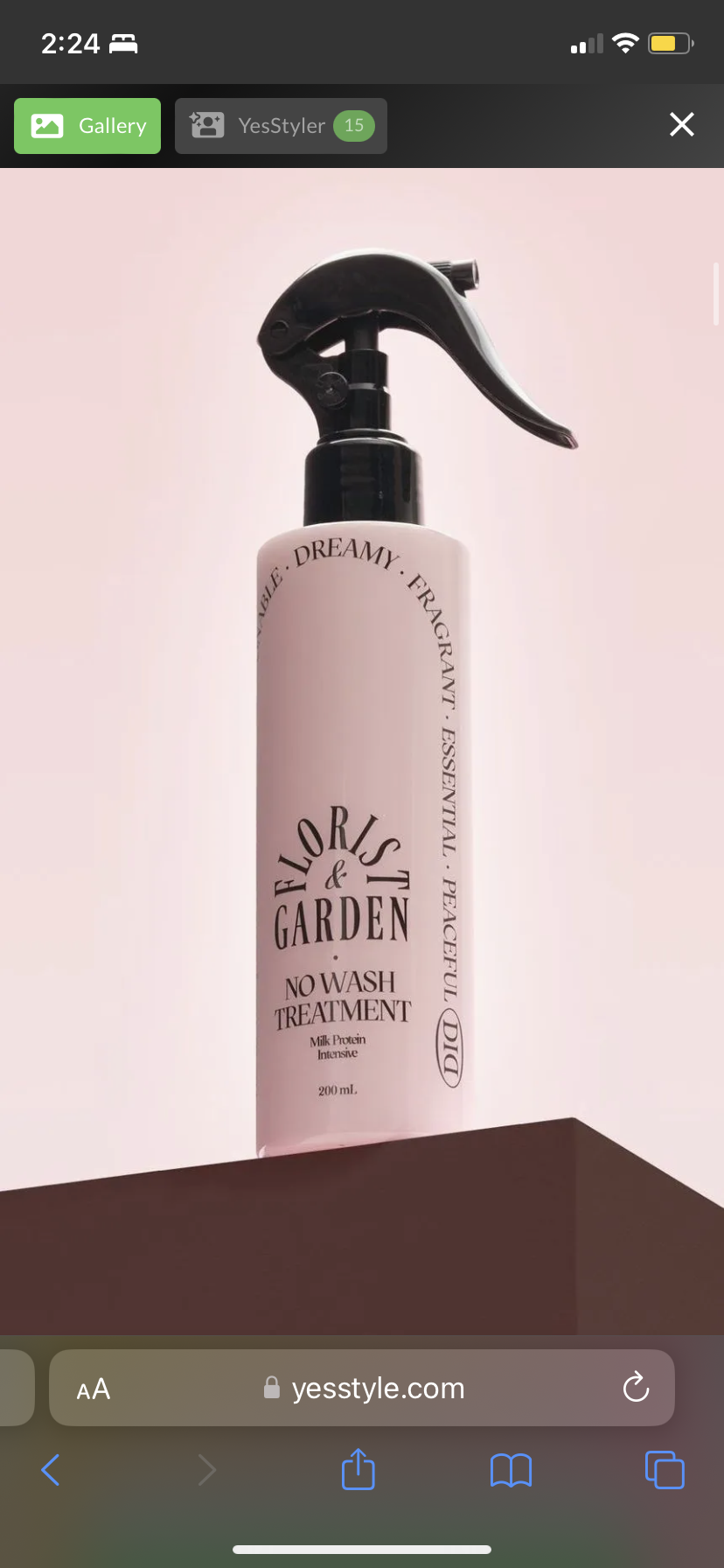 odiD - Milk Protein Intensive No Wash Ampoule Treatment (Florist Garden)