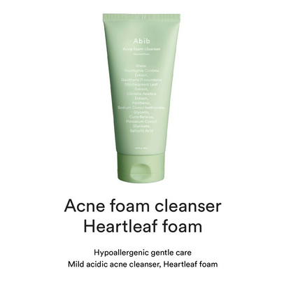 Abib - Acne Foam Cleanser Heartleaf Foam