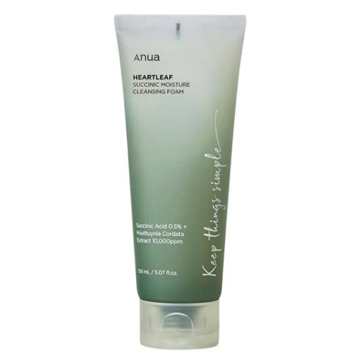 Anua -  Heartleaf Succinic Moisture Cleansing Foam